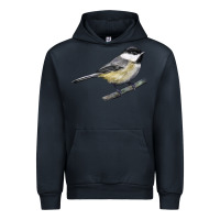Navy Black Capped Chickadee Urban Hoodie - LillyAllenDesigns
