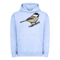 Pigment Grape Ice Black Capped Chickadee Urban Hoodie - LillyAllenDesigns