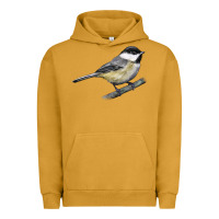 Pigment Peanut Butter Black Capped Chickadee Urban Hoodie - LillyAllenDesigns