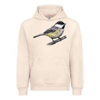 Sandshell Black Capped Chickadee Urban Hoodie - LillyAllenDesigns