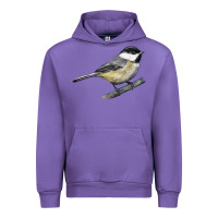 Tulip Black Capped Chickadee Urban Hoodie - LillyAllenDesigns