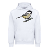 White Black Capped Chickadee Urban Hoodie - LillyAllenDesigns