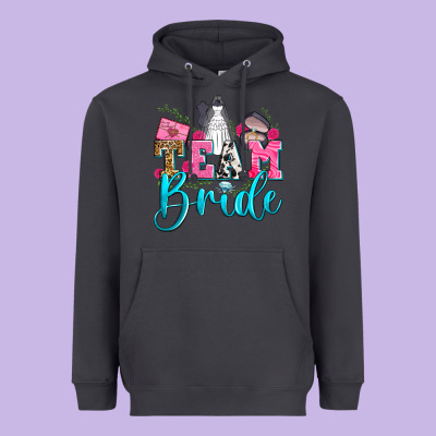 Team Bride Heavyweight Hoodie Designed By Zillion Design Studio