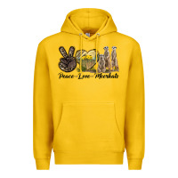 Lemon Peace Love Meerkats Premium Hoodie - LillyAllenDesigns