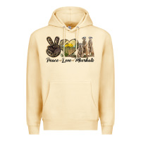 Pina Colada Peace Love Meerkats Premium Hoodie - LillyAllenDesigns