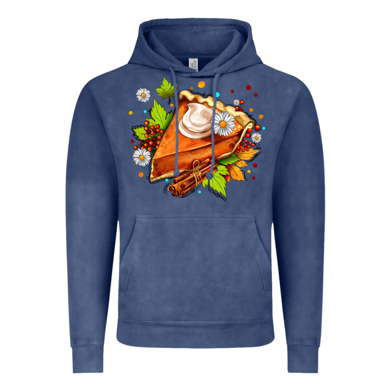 Pumpkin Pie With Daisies And Cinnamon Vintage Hoodie by AdoDesignShop | Teevron