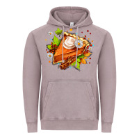 Vintage Zinc pumpkin pie with daisies and cinnamon Vintage Hoodie - AdoDesignShop