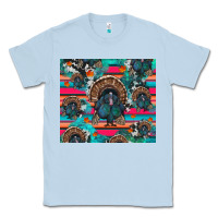 Dusty Blue Thanksgiving Turkey Classic Tee - RanaPortraitStore