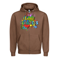 Chestnut choose kindness Zipper Hoodie - Zillion Design Studio