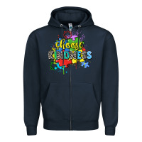 Navy choose kindness Zipper Hoodie - Zillion Design Studio