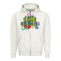 Oatmeal Heather choose kindness Zipper Hoodie - Zillion Design Studio