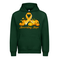Forest Green childhood cancer awareness month harvesting hope Urban Hoodie - Jasminsmagicworld