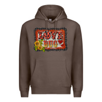Coffee ladybug  love bug backround Premium Hoodie - BarkalooDesign