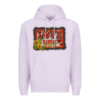 Lilac ladybug  love bug backround Premium Hoodie - BarkalooDesign