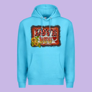Ladybug  Love Bug Backround Premium Hoodie Designed By Barkaloodesign