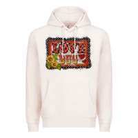 Pale Pink ladybug  love bug backround Premium Hoodie - BarkalooDesign