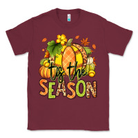Burgundy Tis' the season Fall Softball Classic Tee - RanaPortraitStore