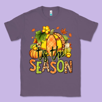 Tis' The Season Fall Softball Classic Tee Designed By Ranaportraitstore