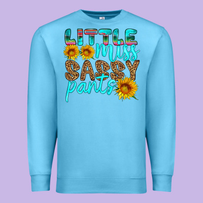 Little Miss Sassy Pants Premium Sweatshirt Designed By Hra Design Shop