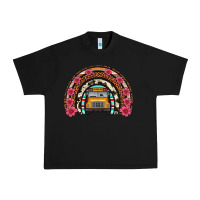 Black school bus leopard cowhide rainbow Urban Heavy Tee - Artiststas
