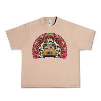 Burro school bus leopard cowhide rainbow Urban Heavy Tee - Artiststas