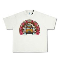 Pistachio school bus leopard cowhide rainbow Urban Heavy Tee - Artiststas