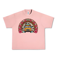 Salmon school bus leopard cowhide rainbow Urban Heavy Tee - Artiststas