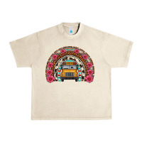 Sandshell school bus leopard cowhide rainbow Urban Heavy Tee - Artiststas