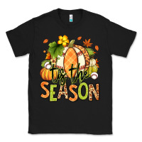 Black Tis' the season Fall American Football Classic Tee - RanaPortraitStore