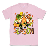 Bubblegum Pink Tis' the season Fall American Football Classic Tee - RanaPortraitStore