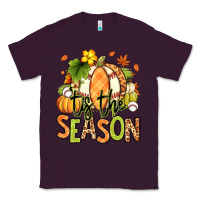 Plum Tis' the season Fall American Football Classic Tee - RanaPortraitStore