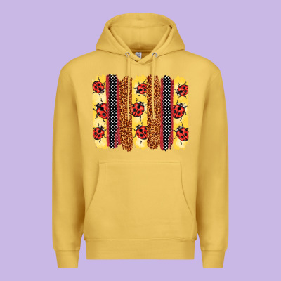 Ladybug  Brushstrokes Premium Hoodie Designed By Barkaloodesign