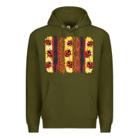 Army Green ladybug  brushstrokes Premium Hoodie - BarkalooDesign