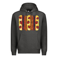 Charcoal Heather ladybug  brushstrokes Premium Hoodie - BarkalooDesign