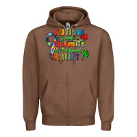 Chestnut autism is not a disability its a different ability Zipper Hoodie - Zillion Design Studio
