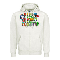 Autism Is Not A Disability Its A Different Ability Zipper Hoodie | Teevron