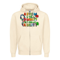 Sandshell autism is not a disability its a different ability Zipper Hoodie - Zillion Design Studio