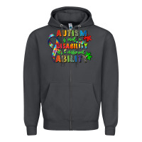 Smoke autism is not a disability its a different ability Zipper Hoodie - Zillion Design Studio