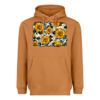Meerkat cowhide sunflower pattern Heavyweight Hoodie - Zillion Design Studio