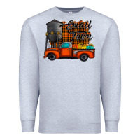 Heather Grey small town fall Premium Sweatshirt - CowhideDigitalArt