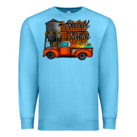 Ocean Blue small town fall Premium Sweatshirt - CowhideDigitalArt
