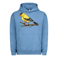 Pigment Pebble Blue American Goldfinch Urban Hoodie - LillyAllenDesigns