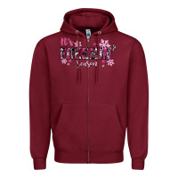 Burgundy It's Freezin Season Pink Christmas Zipper Hoodie - RanaPortraitStore