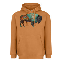 Meerkat aztec bison Heavyweight Hoodie - RanaPortraitStore