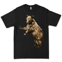 Black Brown Bear Cub Premium Tee - LillyAllenDesigns