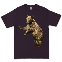 Plum Brown Bear Cub Premium Tee - LillyAllenDesigns