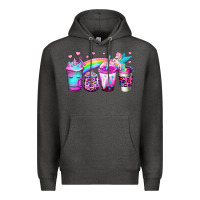 Charcoal Heather unicorn coffee Premium Hoodie - Jasminsmagicworld