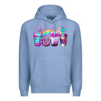 Colony Blue unicorn coffee Premium Hoodie - Jasminsmagicworld