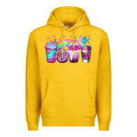 Lemon unicorn coffee Premium Hoodie - Jasminsmagicworld