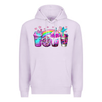 Lilac unicorn coffee Premium Hoodie - Jasminsmagicworld